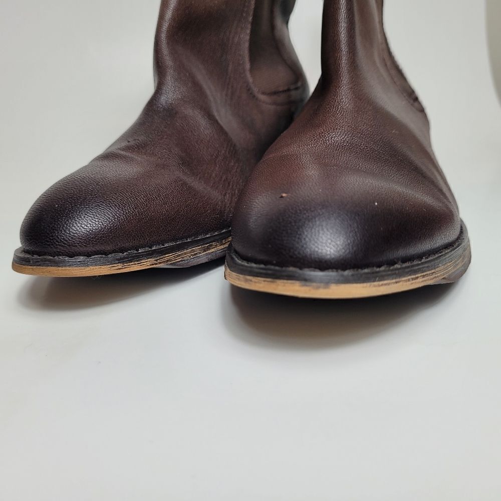 Arturo Chiang Averly  Brown Leather Chelsea Boot  Slip On Ankle Size Size 7 - Picture 3 of 8